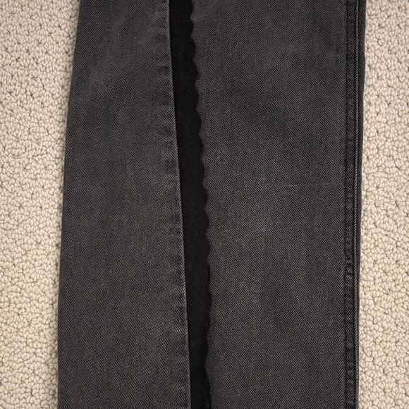 Charcoal Junior’s Straight Jeans Mid Rise Baggy - Picture 5 of 12